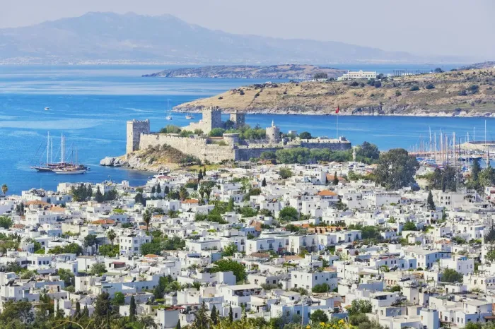 Framed Print : Bodrum Elevated View Print Framed Print : Bodrum Elevated View Print