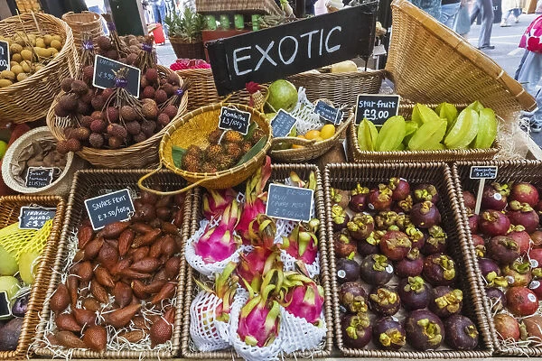 Borough Market, Display of Exotic Fruit, Southwark, London, England