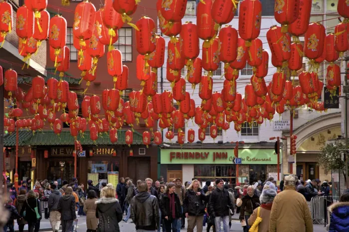 Framed Print : Chinatown London Print, England, UK Framed Print : Chinatown London Print, England, UK