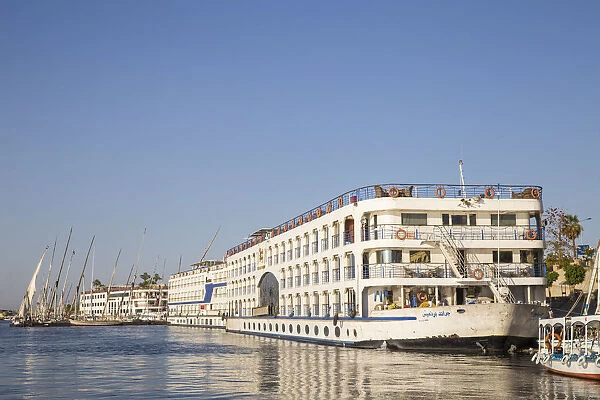 Egypt, Luxor, Nile Rive cruise boats