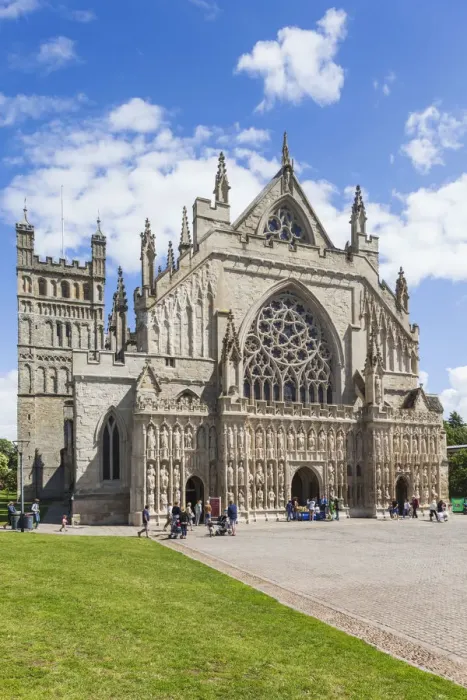 Framed Print : Exeter Cathedral Print, England Framed Print : Exeter Cathedral Print, England