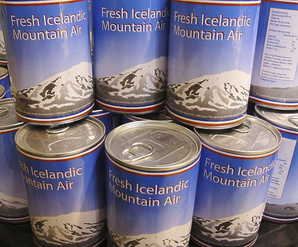 'Fresh Icelandic mountain air' in a can, Iceland