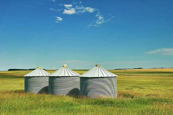 Grain bins Somerset, Manitoba, Canada