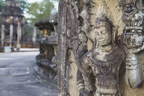 Guardstone at Vatadage, Quadrangle, Polonnaruwa (UNESCO World Heritage Site), North