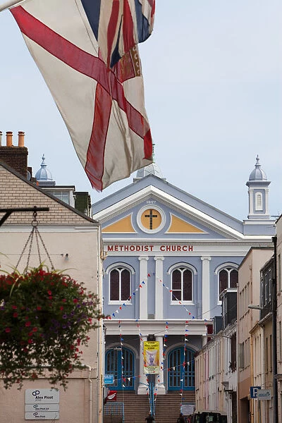 Halkett Place & Methodist Church, St Helier, Channel Islands, UK