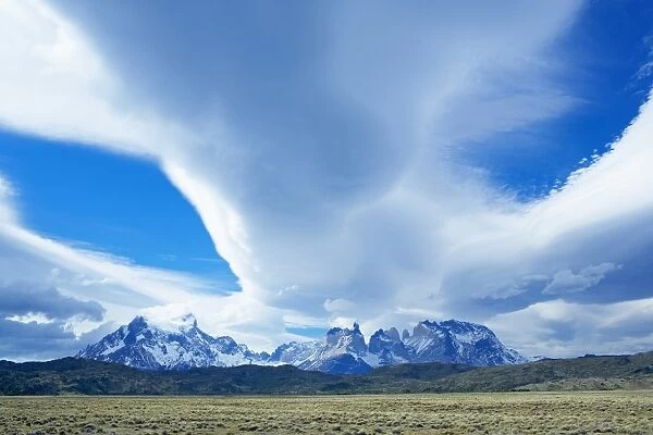 Horns of Paine mountains, Torres del Paine National Park, Patagonia, Chile, South America
