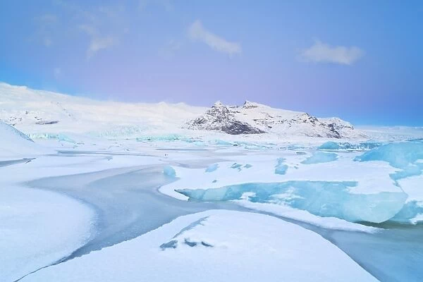 Iceland, Jokulsarlon, A frozen lagoon near by Jokulsarlon