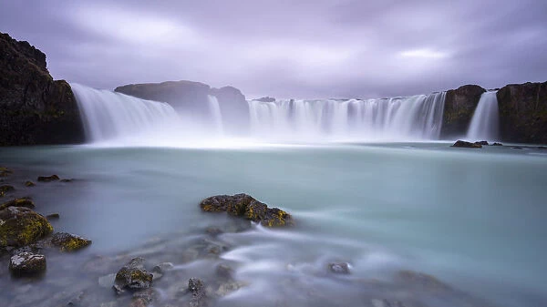Iceland, Myvatn, Goðafoss, Godafoss, waterfalls of the gods