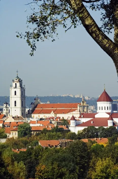 Framed Print : Lithuania Print: St John's Church and 16th Century Bell Tower Framed Print : Lithuania Print: St John's Church and 16th Century Bell Tower