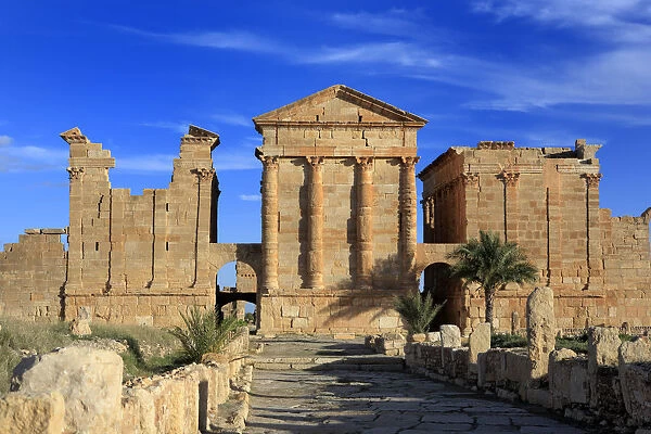 Main temple (2nd century), Sbeitla, Tunisia