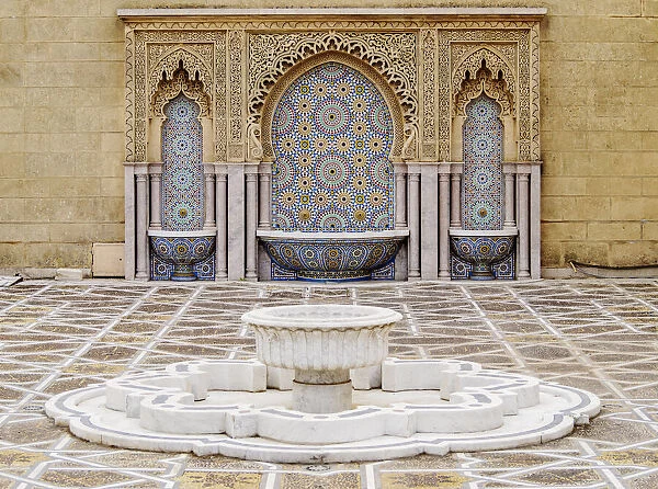 The Mausoleum of a King Mohammed V, detailed view, Rabat, Rabat-Sale-Kenitra Region