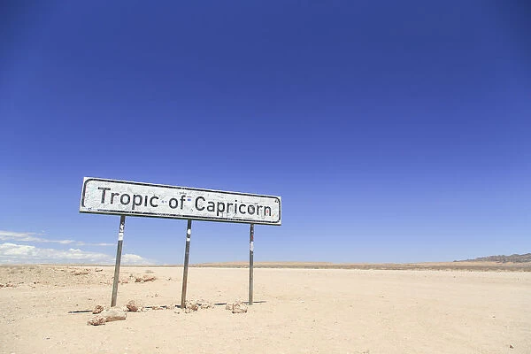 Namibia, Namib Desert, Tropic of Capricon mark
