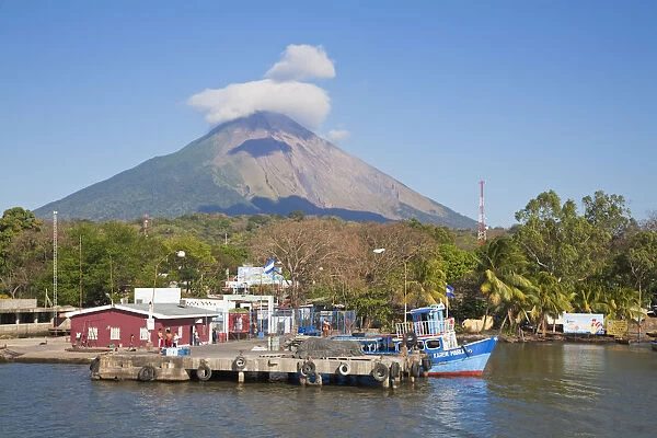 Nicaragua, Ometepe Island, Conception Volcanoe, Moyogalpa ferry terminal