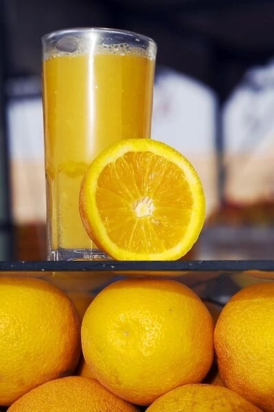Orange juice for sale in the Djemaa el Fna