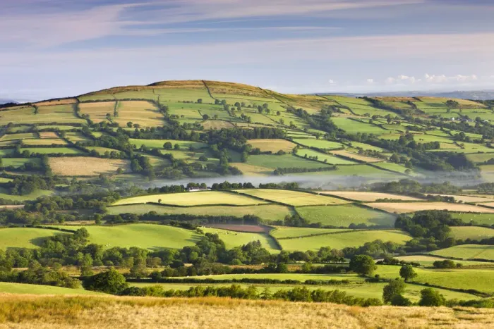 Framed Print : Brecon Beacons Summer Landscape Print, Wales 2009 Framed Print : Brecon Beacons Summer Landscape Print, Wales 2009