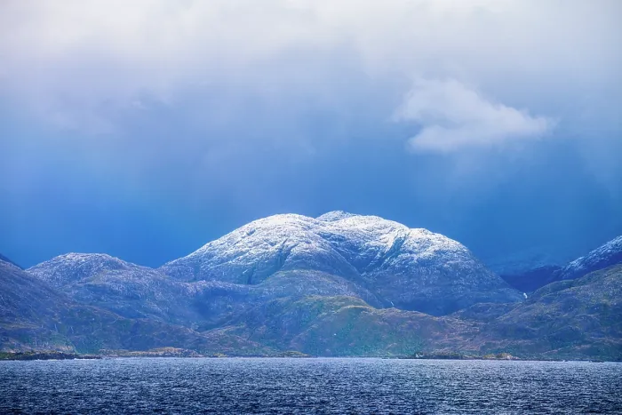 Framed Print : Brooding Clouds Print, Strait of Magellan Landscape Framed Print : Brooding Clouds Print, Strait of Magellan Landscape