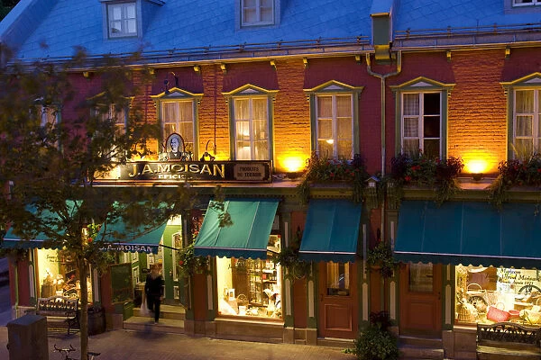 Quebec City, Canada. The famous J. A. Moisan grocery store in Quebec City Canada