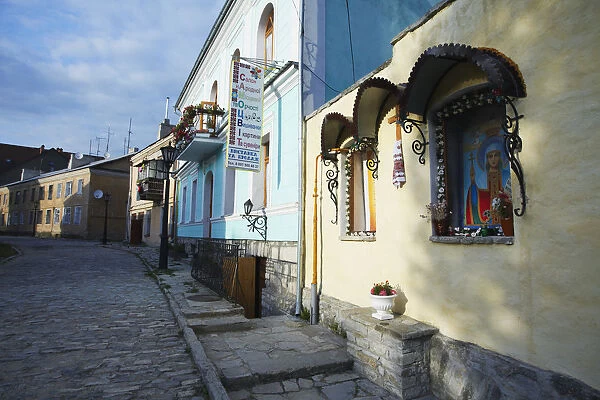 Religious shrine in street, Kamyanets-Podilsky, Podillya, Ukraine