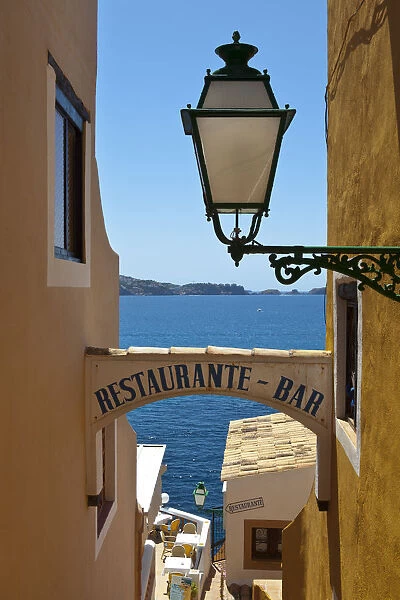 Restaurant sign, Cala Fornells, Mallorca, Balearic Islands, Spain