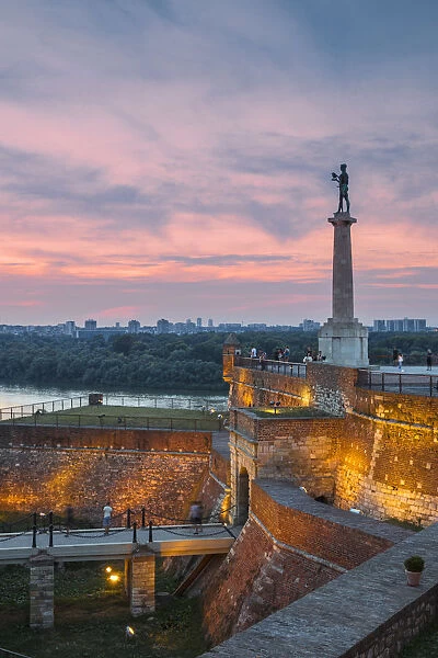 Serbia, Belgrade, Kalemegdan Park, Victor Monument at Belgrade Fortress