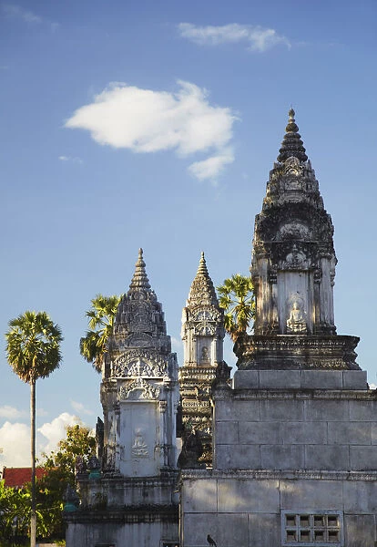 Stupas at Wat Nokor, Kampong Cham, Cambodia