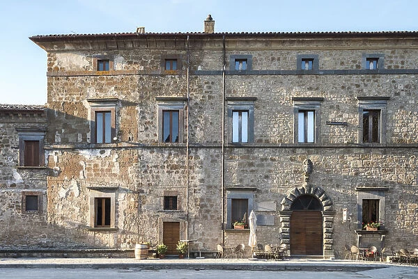 Typical house of Civita od Bagnoregio, Viterbo Province, Lazio, Italy