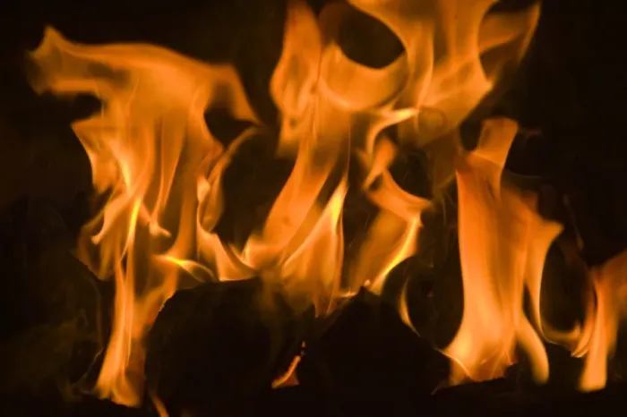 Framed Print : Coal Fire Print by Ashley Cooper