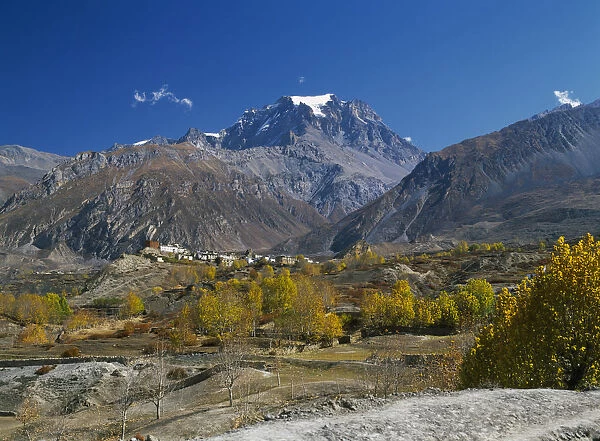 20013265. NEPAL Annapurna Region Jharkot View over Jhong Khola Valley
