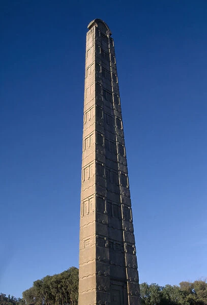 20045030. ETHIOPIA Axum Granite obelisk Aksum Axum