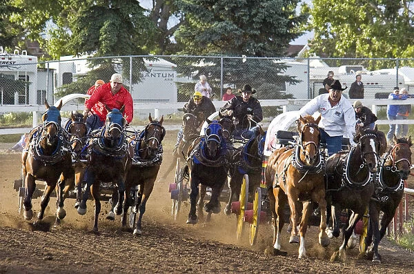 Canada, Alberta, Lethbridge Rocky Mountain Professional Chuckwagon Races