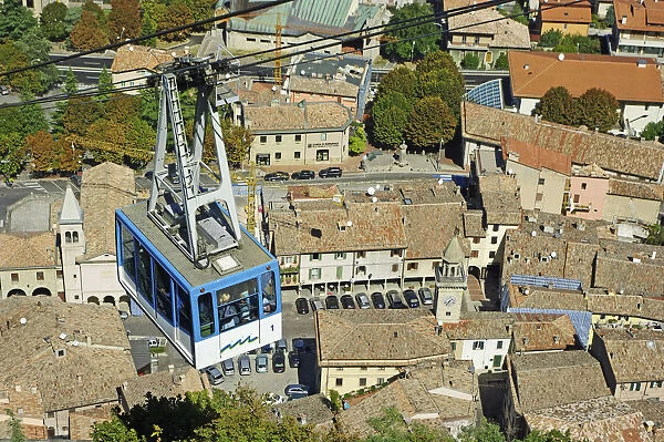 EyeUbiquitous_20108. Republic of San Marino, Aerial Cable Car ride over