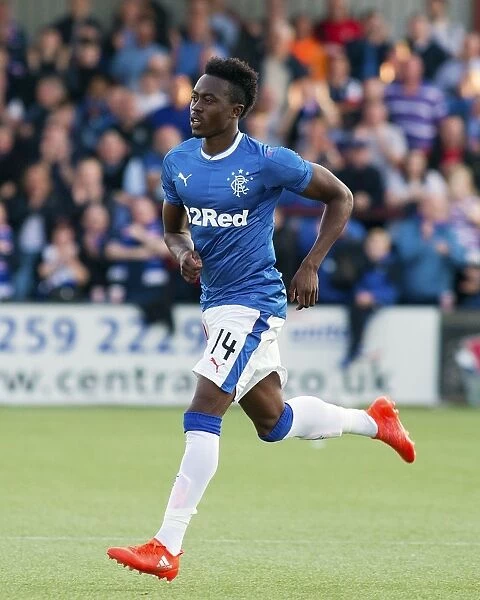 Rangers Joe Dodoo Scores the Winning Goal in Betfred Cup Match against East Stirlingshire at Ochilview Park