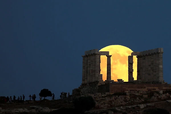 Lunar eclipse in Greece