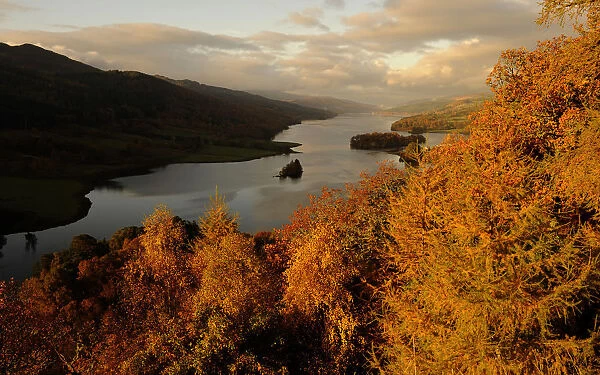 A view of Loch Tummel from Queens View, Perthshire, Scotland
