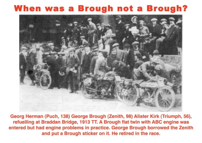 Framed Print : Brough Flat Twin Engine Issues at 1913 TT Print