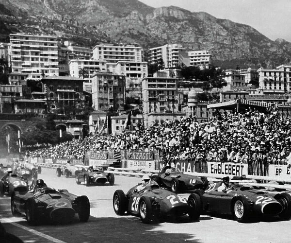 Start of 1956 Monaco Grand Prix