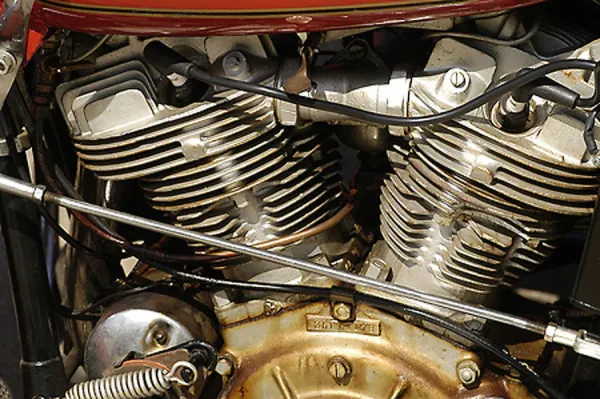 Harley Davidson EL61 with knucklehead engine and factory sidecar