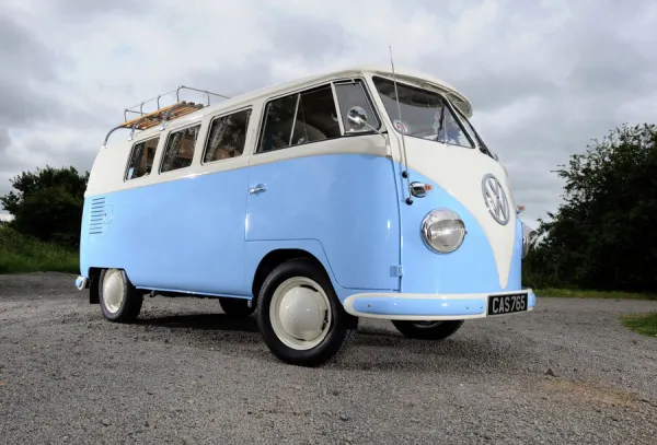 VW Classic Camper van 1958 blue white