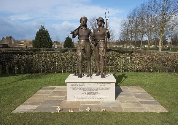Memorial to Womens Land Army and Womens Timber Corps, National Memorial Arboretum, Alrewas, Staffordshire, England