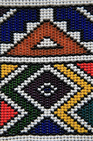 Africa, South Africa. Traditional beaded art