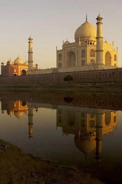 Agra, India. THe Taj Mahal at sunset