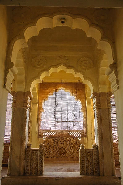 Arched doorways, Mehrangarh Fort, Jodhpur, Rajasthan, India