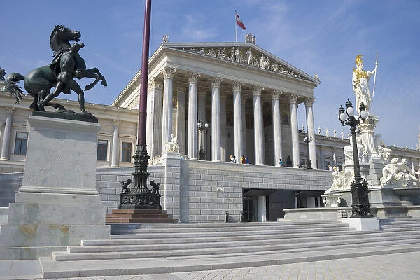 The Austrian Parliament, Vienna, Austria