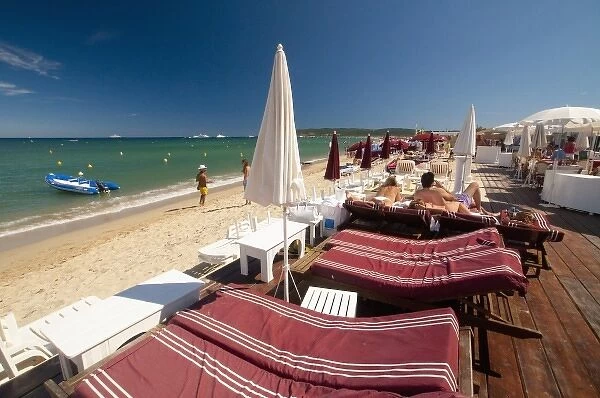 Beach Club, St. Tropez, Provence-Alpes-Cote d Azur, France