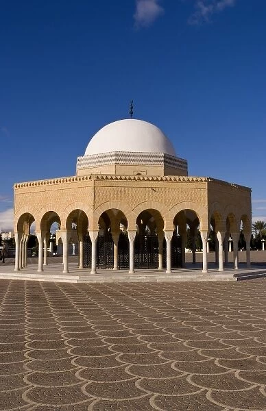 Beautiful famous Bourguiba Mausoleum grounds in Sousse area Monastir, Tunisia