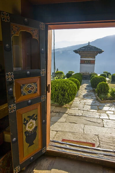 Buddhist stupha, Paro, Bhutan