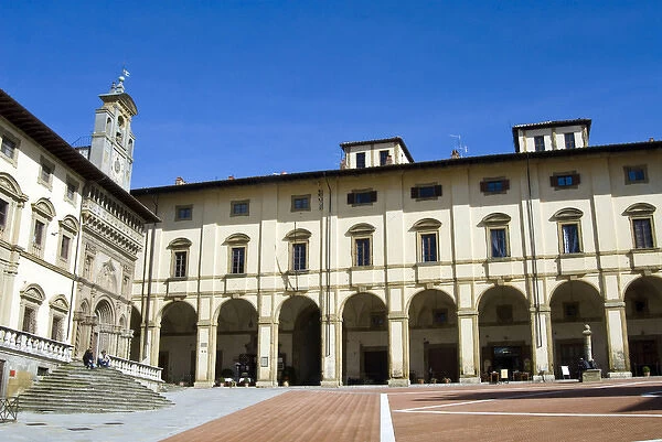 The building of Fraternita dei Laici and Loggia del Vasari, Piazza Vasari or Piazza Grande