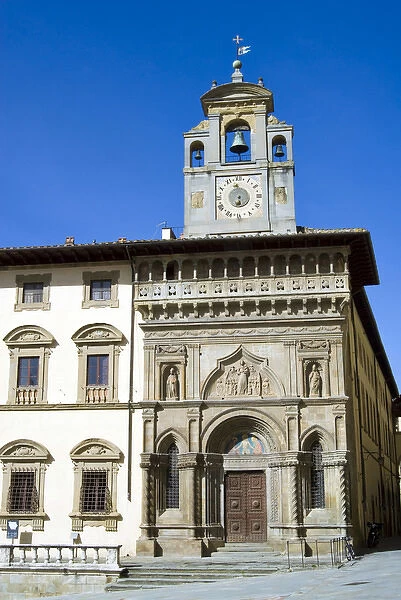 The building of Fraternita dei Laici, Piazza Vasari or Piazza Grande, Arezzo, Tuscany