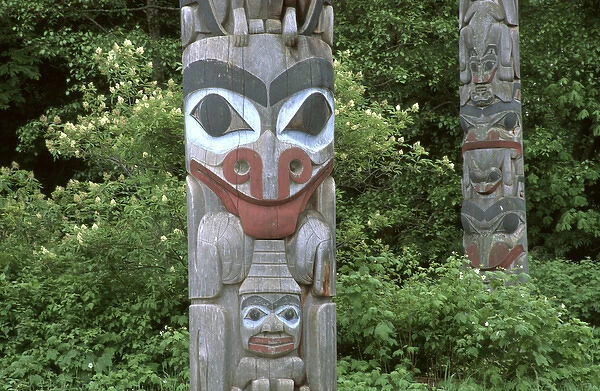 Canada, British Columbia, Vancouver UBC Museum of Anthropology Totem in outdoor