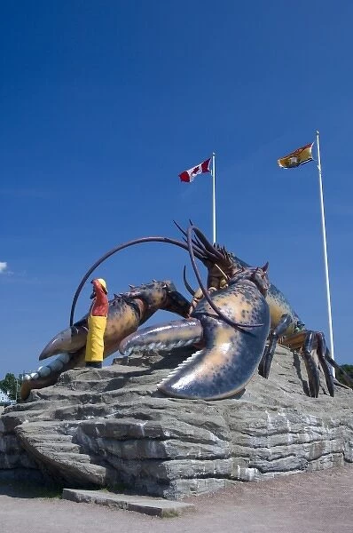 Canada, New Brunswick, Shediac. Know as the lobster capital of Canada, largest lobster